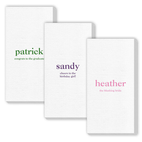 Design Your Own Big Name with Text Deville Guest Towels